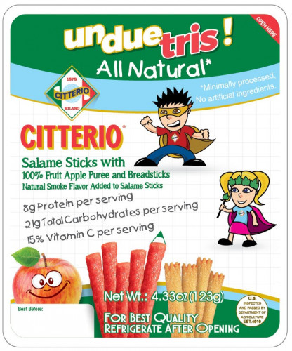 Un Due Tris! All Natural Salame Stick Snack Pack