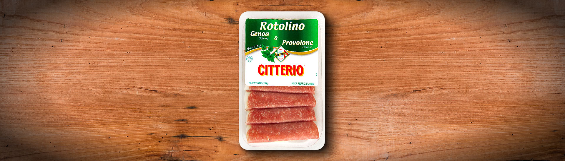 GENOA Salame &  PROVOLONE Cheese ROTOLINO