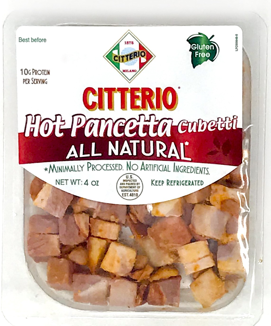 Hot Pancetta Cubetti