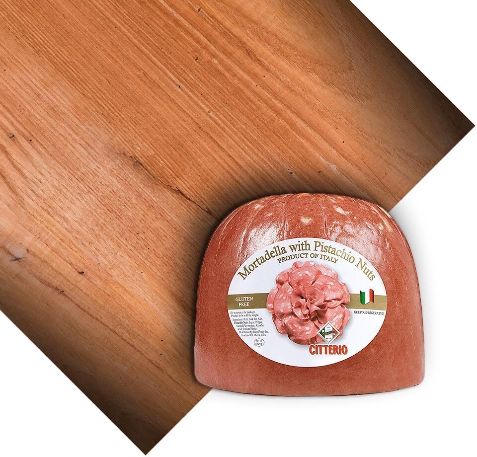 Mortadella With Pistachio 1/2 Cut Imported