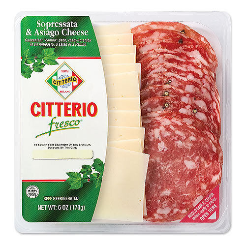 Sopressata Salame & Asiago Cheese Fresco 6oz